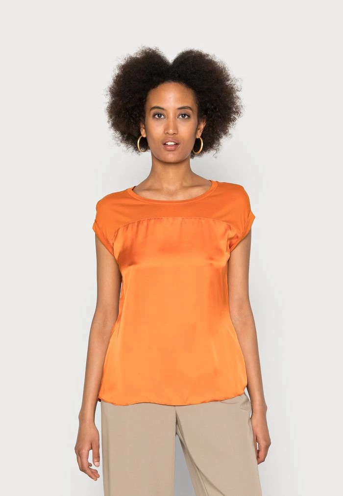 Chemise ANNA FIELD Anna Field Basic T-shirt Orange Femme | UGW-7148289